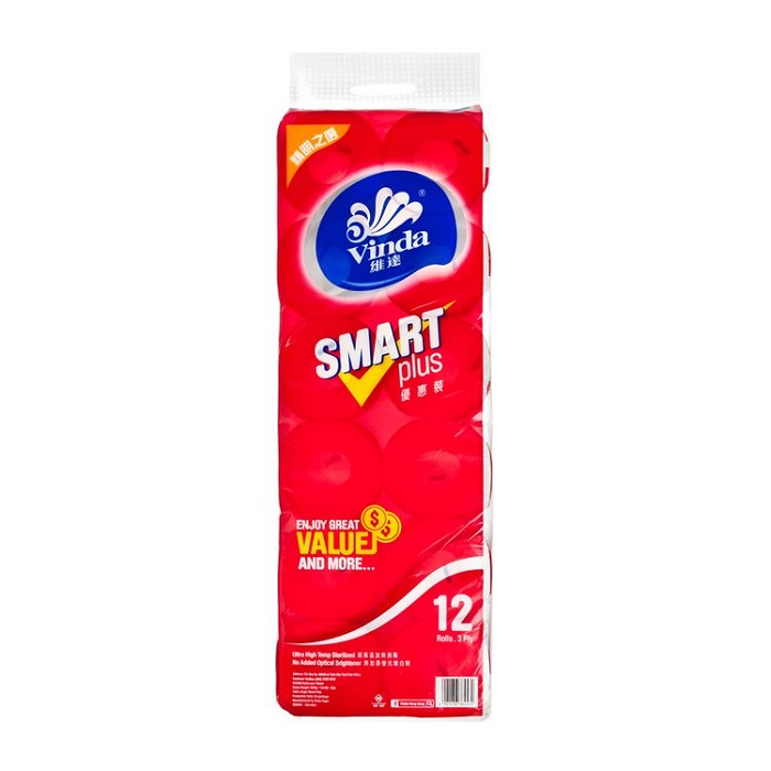 VINDA SMART PLUS 3-PLY 衛生紙 (12卷)