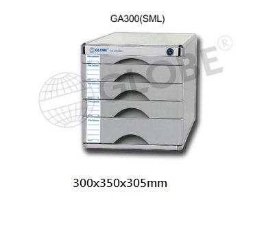 GLOBE GA300(SML) A4 五層有鎖鋁塑文件櫃