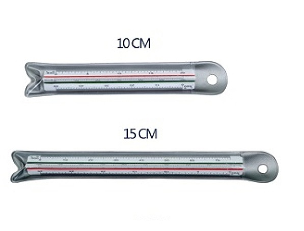 TRIANGULAR SCALE RULER 15CM <1:20:25:50:75:100:125>