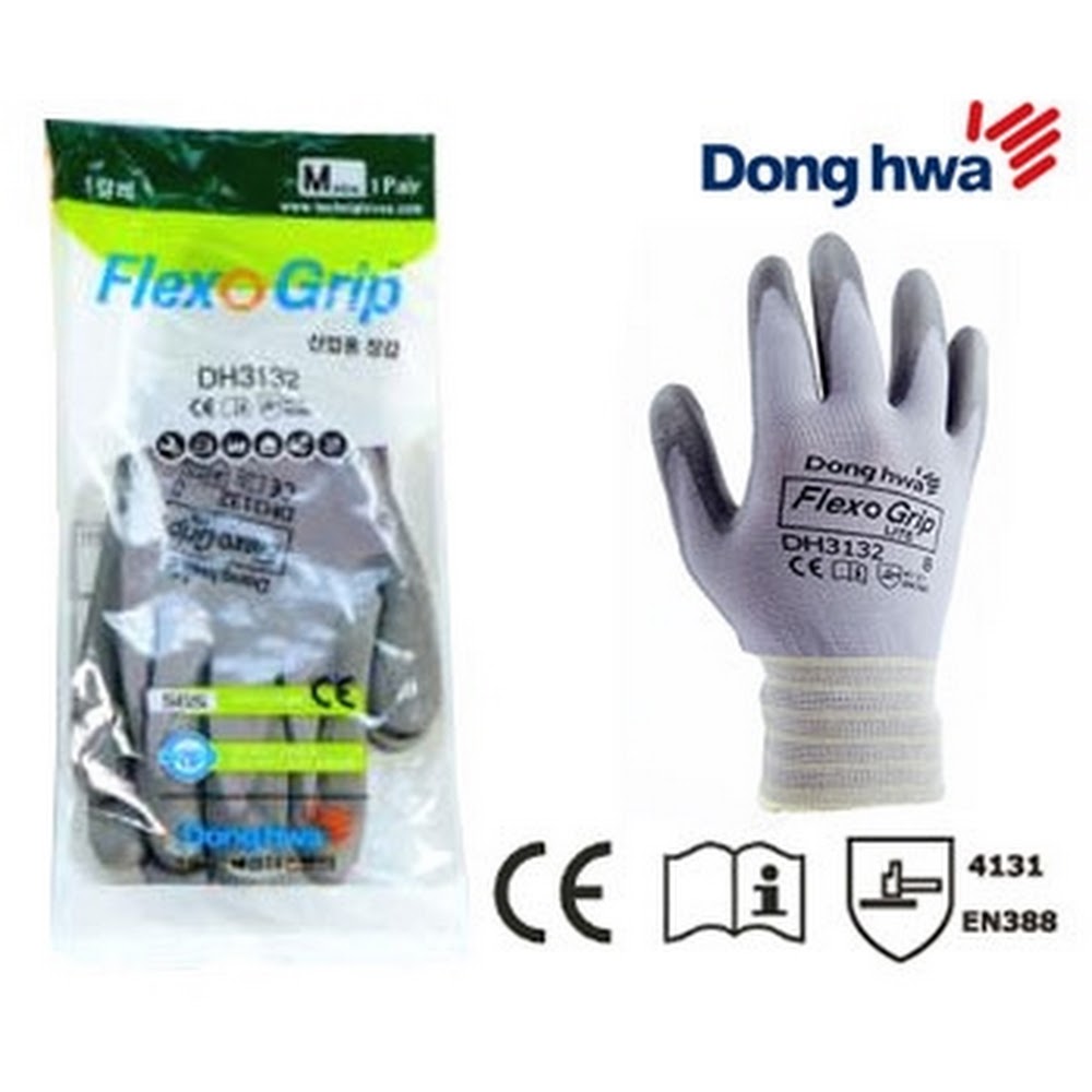 DONG HWA DH3132 韓國 FLEXOGRIP 防滑手套(灰色)